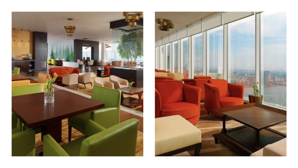 The Club Lounge on the top floor of the Cairo Sheraton